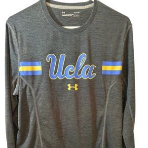 UCLA Under Armour HeatGear Long Sleeve Mens SMALL Like New Heather Gray